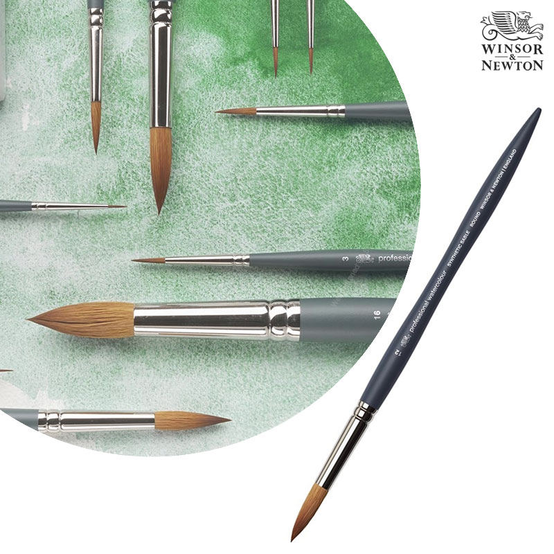 Winsor&Newton �����ش�ư ��ä�� ������ų� �ż�ƽ ���̺� �귯�� ���� Size12