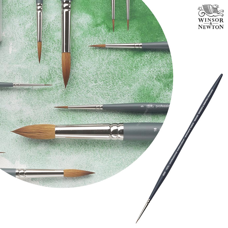 Winsor&Newton �����ش�ư ��ä�� ������ų� �ż�ƽ ���̺� �귯�� ���� Size000