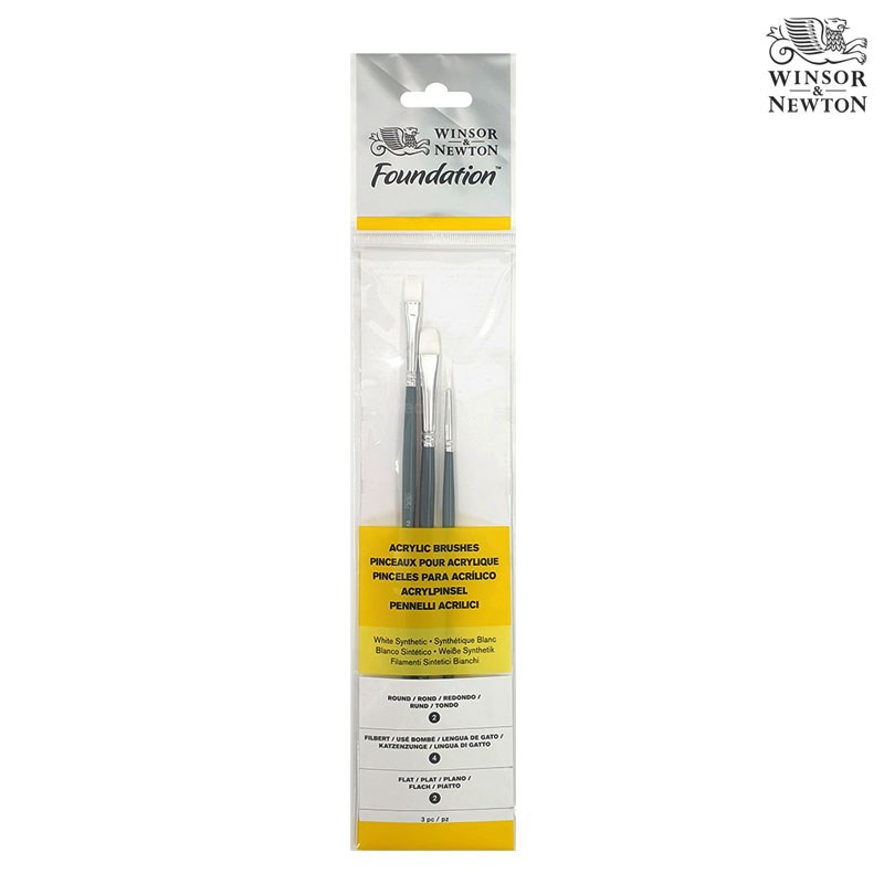Winsor&Newton �����ش�ư �Ŀ�̼� ���ڵ� ��ũ���귯�� �ʼ� 3����Ʈ
