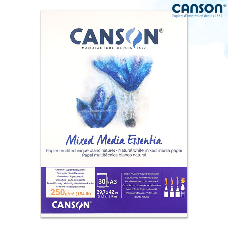 Canson ĵ�� �ͽ��̵�� ����Ƽ�� 250g 29.7x42cm 30�� 1������_�ٸ��� �ͽ��̵�����/A3����ġ��/��ä����,��Ʈ������/��������