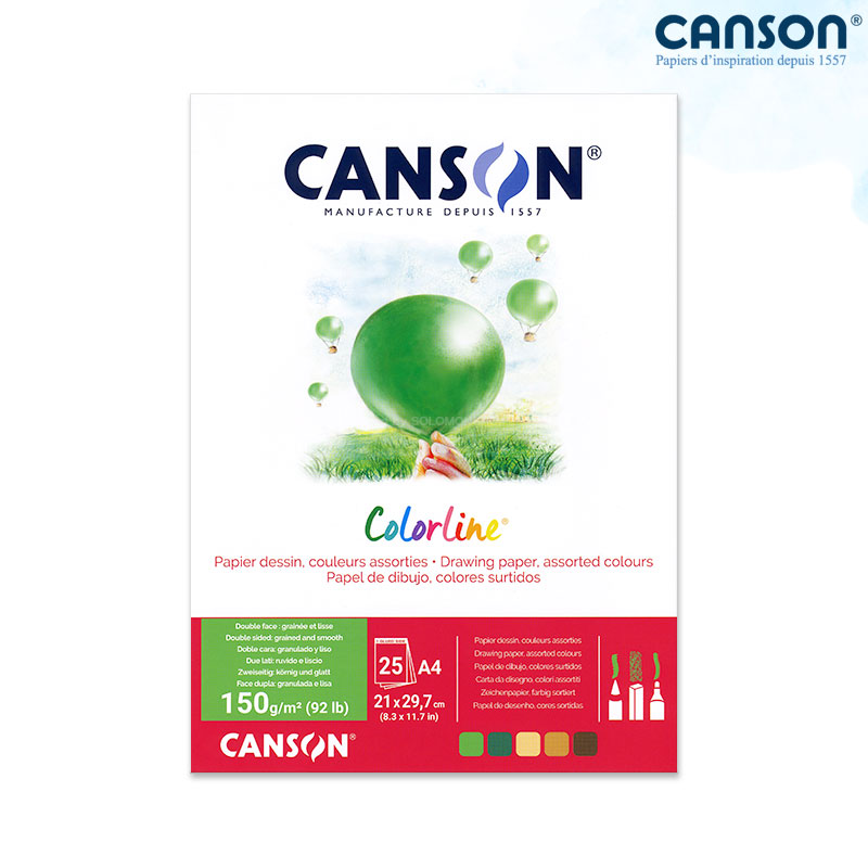 Canson ĵ�� �÷������е� 150g 21x29.7cm 25�� 1������_A4������е�/A4����ġ��/A4ũ��Ű��