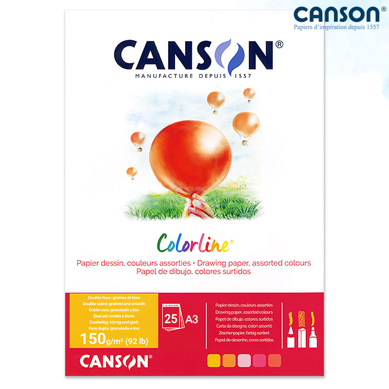 Canson ĵ�� �÷������е� 150g 29.7x42cm 25�� 1������_A3������е�/A3����ġ��/A4ũ��Ű��