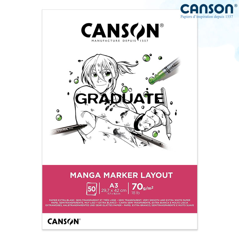 Canson ĵ�� �׷��࿡��Ʈ ��ī�� 70g 29.7x42cm 50�� 1������/A3����ġ��